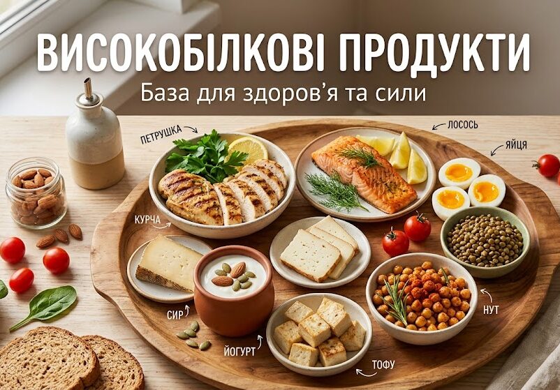 Високобілкові продукти: що їсти для здоров’я та сили