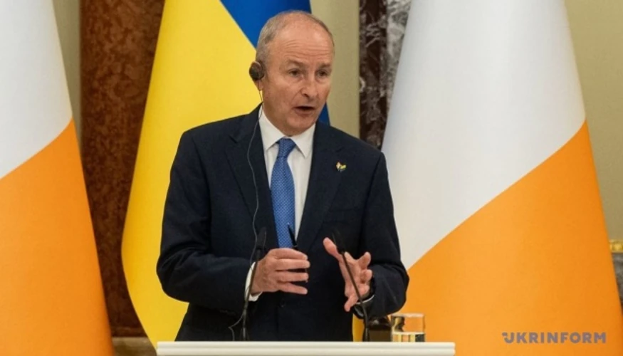 Зустріч прем'єр-міністра Ірландії Мікхола Мартіна з президентом України Володимиром Зеленським у Києві