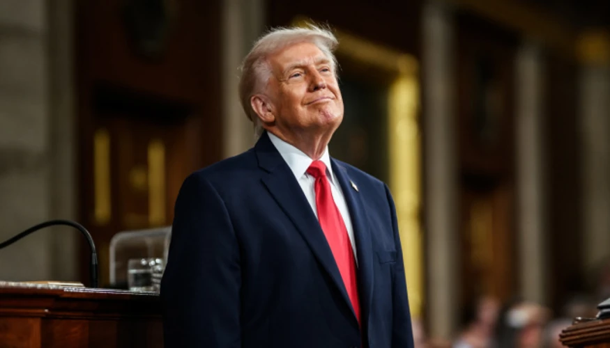 Президент США Дональд Трамп на вечері з журналістами у Білому домі