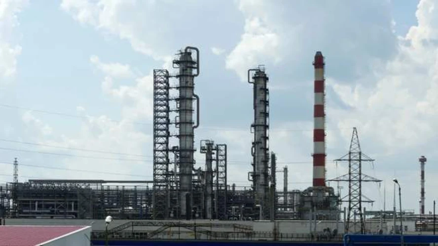 Рязанський нафтопереробний завод після атаки безпілотників
