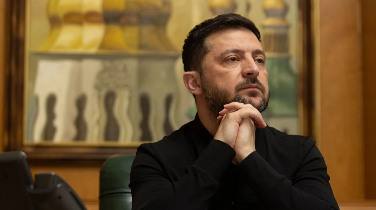 Президент Володимир Зеленський під час церемонії з нагоди 975-річчя Києво-Печерської лаври в Києві