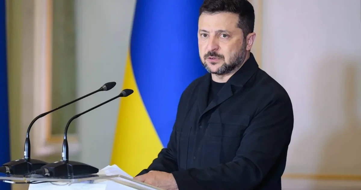 Президент України Володимир Зеленський під час інтерв'ю Deutsche Welle