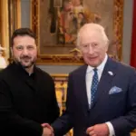 Зеленський під час аудієнції у короля Великої Британії Чарльза ІІІ